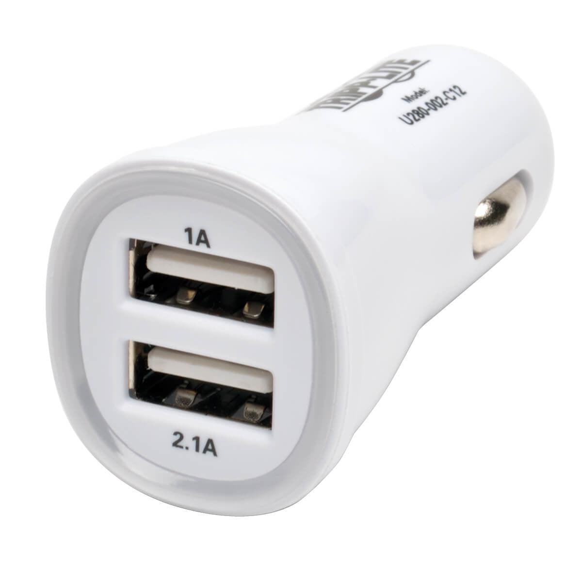 Tripp Lite U280-002-C12 Dual-Port Usb Tablet / Phone Car Charger, 5V 3.1A / 15.5W