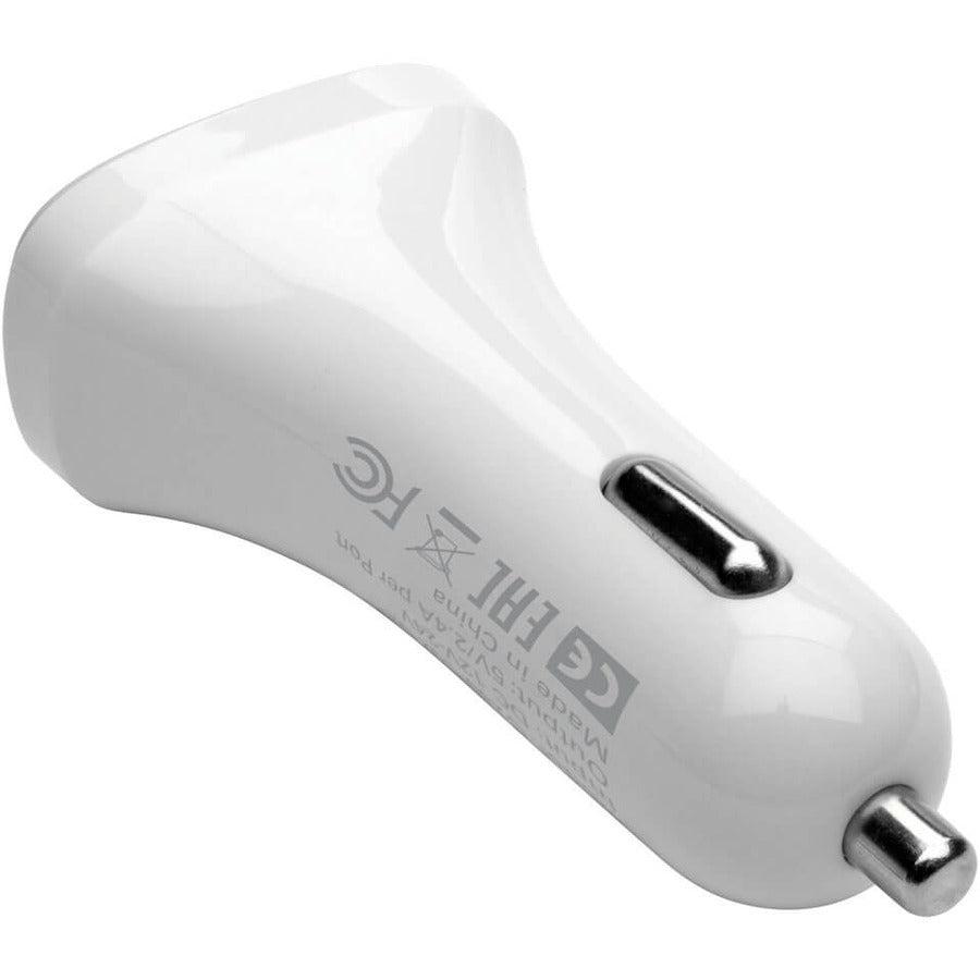 Tripp Lite U280-C02-S2 Dual-Port Usb Car Charger For Tablets And Cell Phones, 5V 4.8A (24W)