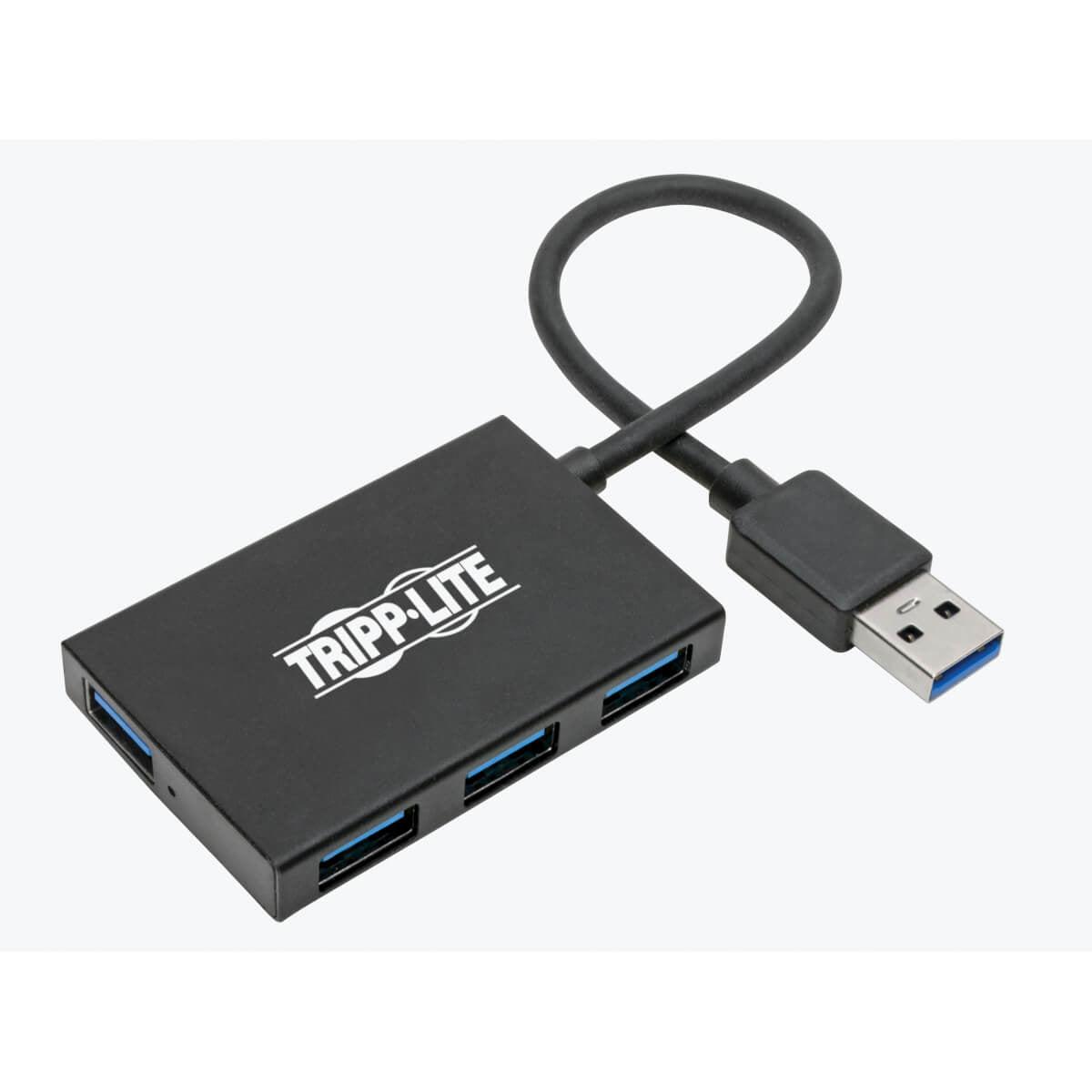 Tripp Lite U360-004-4A-Al 4-Port Usb 3.0 Superspeed Slim Hub, 5 Gbps - 4 Xusb-A , Portable, Aluminum