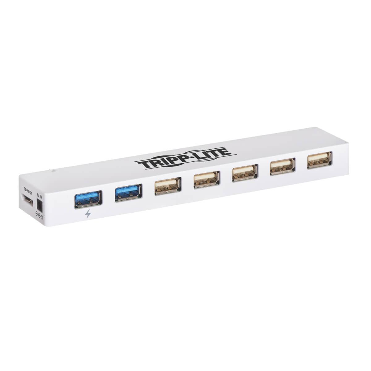 Tripp Lite U360-007C-2X3 7-Port Usb 3.0 / Usb 2.0 Combo Hub - Usb Charging, 2 Usb 3.0 & 5 Usb 2.0 Ports