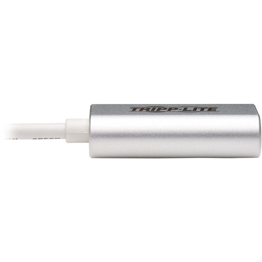 Tripp Lite U437-002 2-Port Usb-C To 3.5 Mm Stereo Audio Adapter - Usb 2.0, Silver