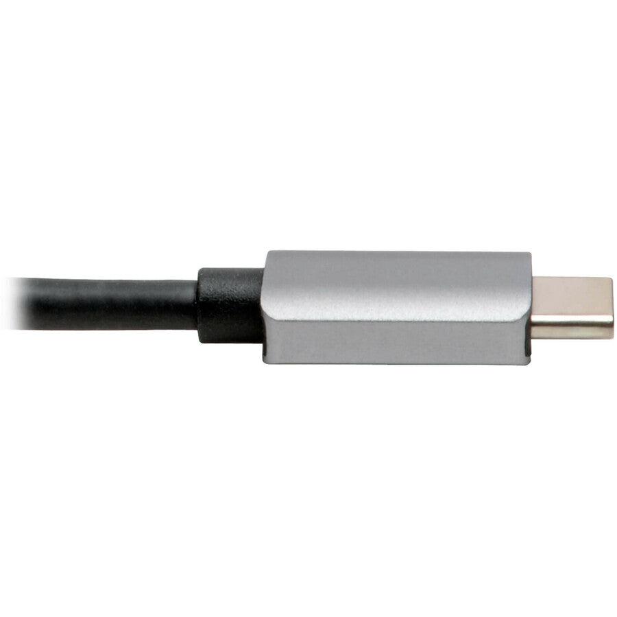 Tripp Lite U444-06N-H4Gusc Usb-C Multiport Adapter - 4K Hdmi, Usb-A, Gbe, 100W Pd Charging, Hdcp, Gray