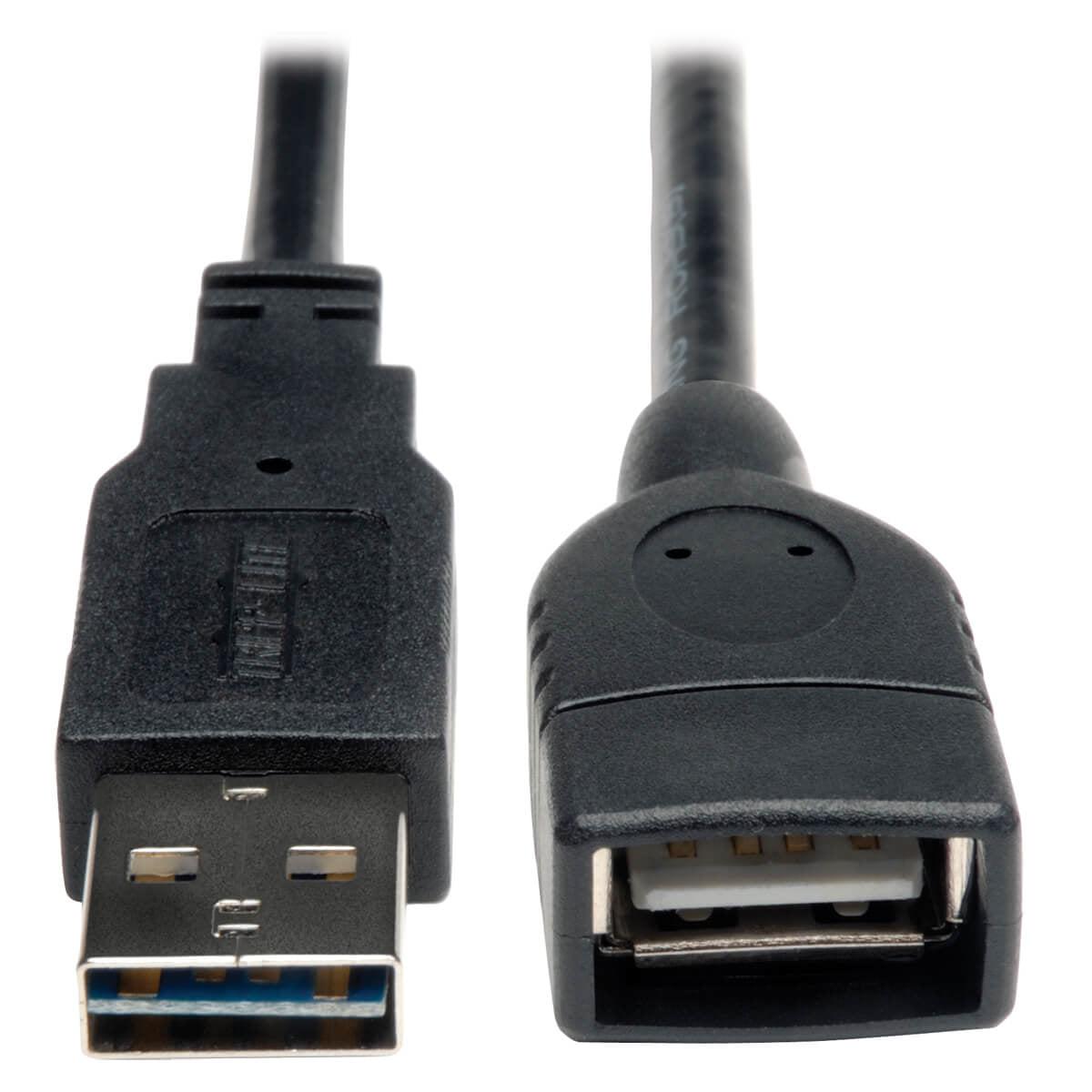 Tripp Lite Ur024-06N Universal Reversible Usb 2.0 Extension Cable (Reversible A To A), 6-In. (15.24 Cm)