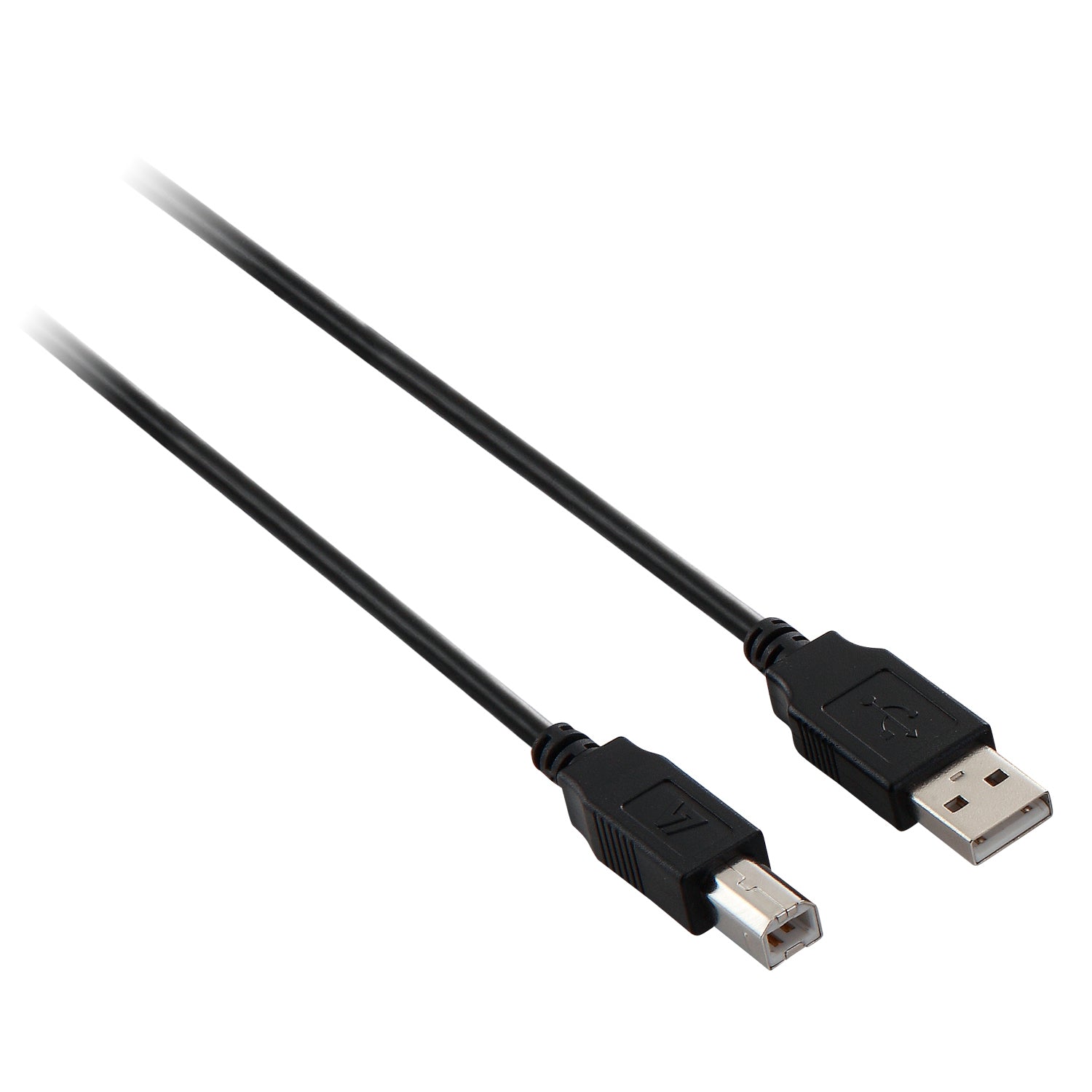 V7 Black USB Cable USB 2.0 A Male to USB 2.0 B Male 3m 10ft V7E2USB2AB-03M