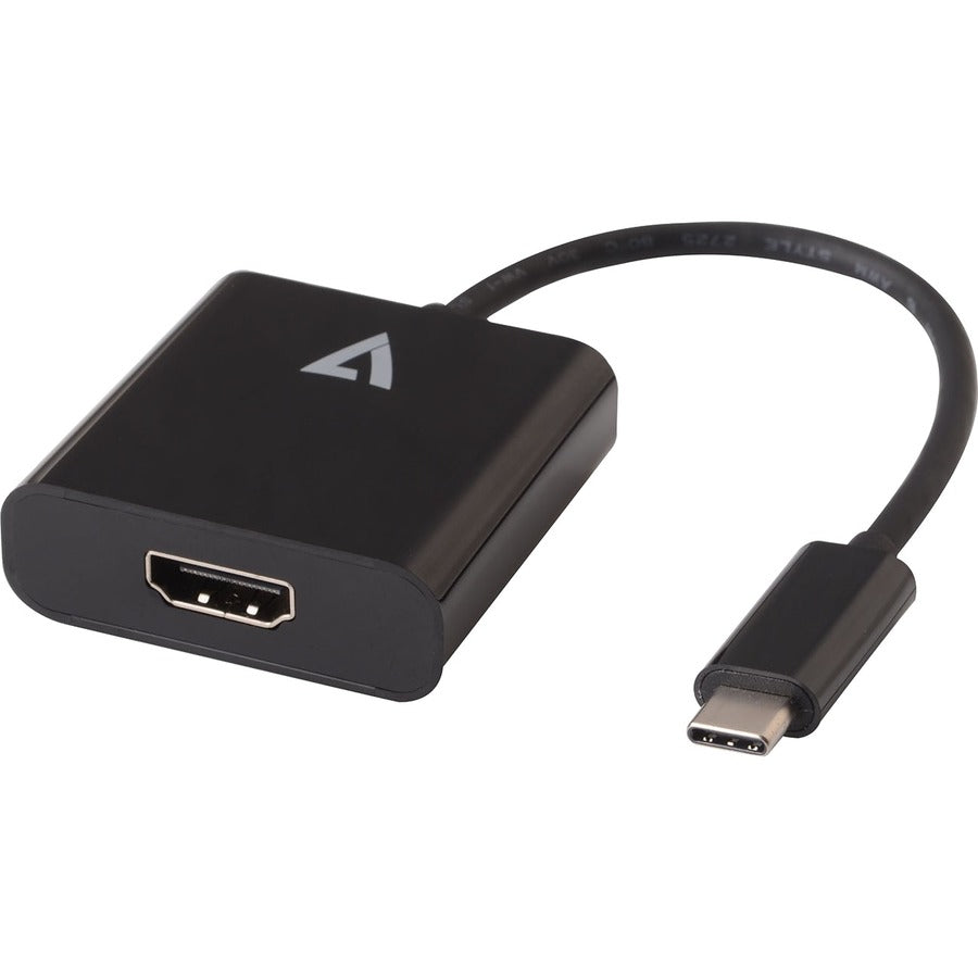 V7 Black USB Video Adapter USB-C Male to HDMI Female V7UCHDMI-BLK-1E