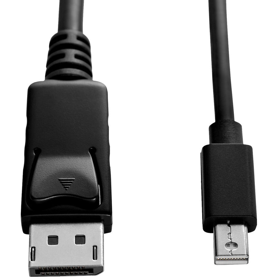 V7 Black Video Cable Mini DisplayPort Male to DisplayPort Male 1m 3.3ft V7MDP2DP-01M-BLK-1E