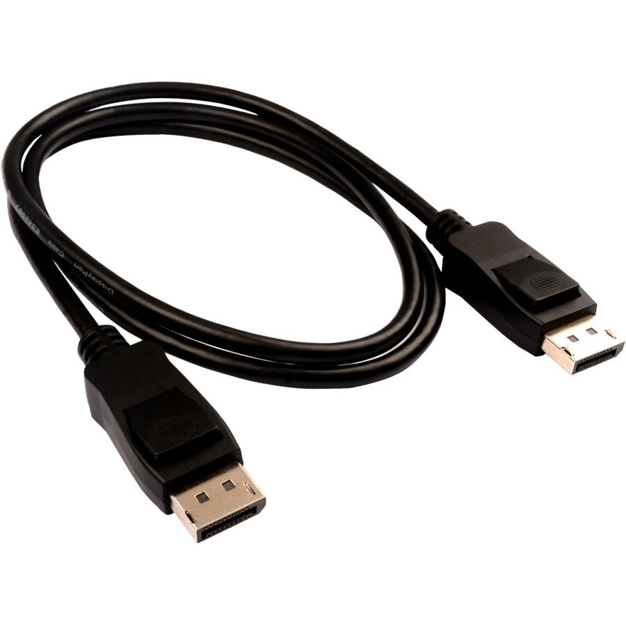 V7 Black Video Cable Pro DisplayPort Male to DisplayPort Male 1m 3.3ft V7DPPRO-1M-BLK