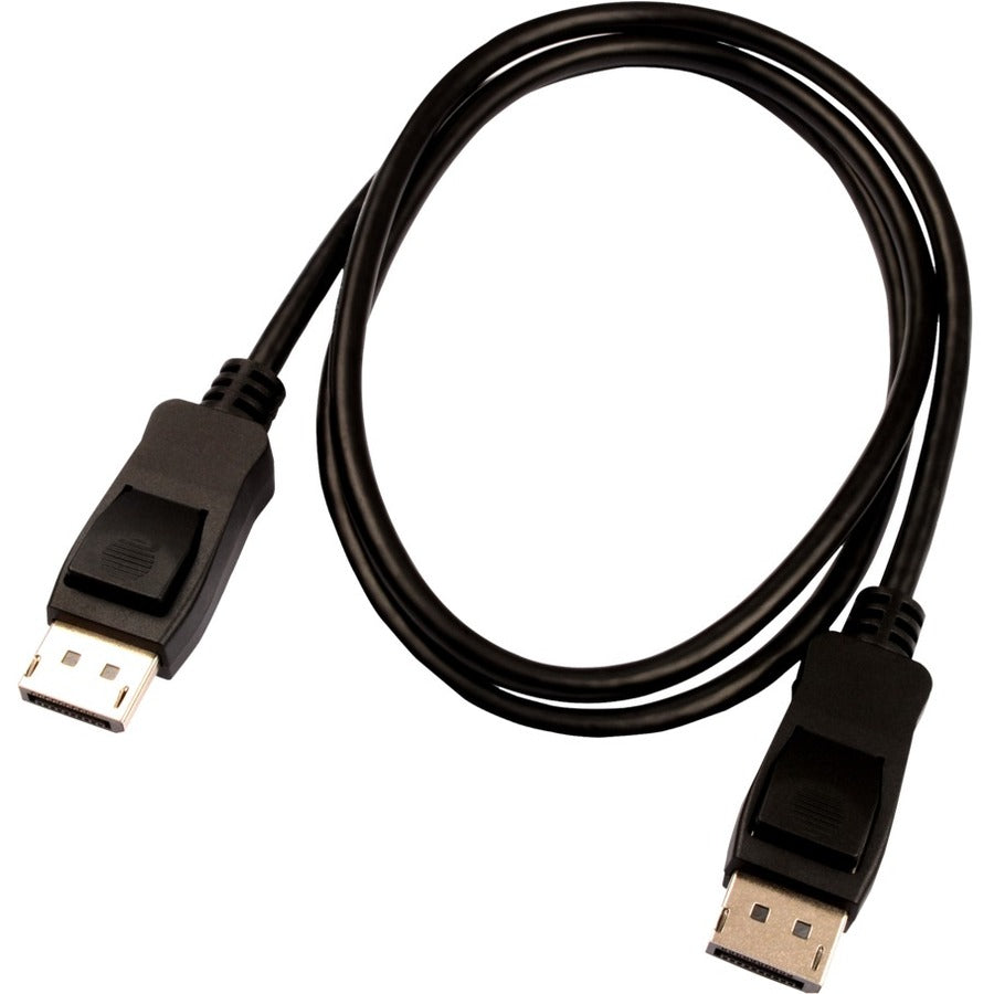 V7 Black Video Cable Pro DisplayPort Male to DisplayPort Male 1m 3.3ft V7DPPRO-1M-BLK