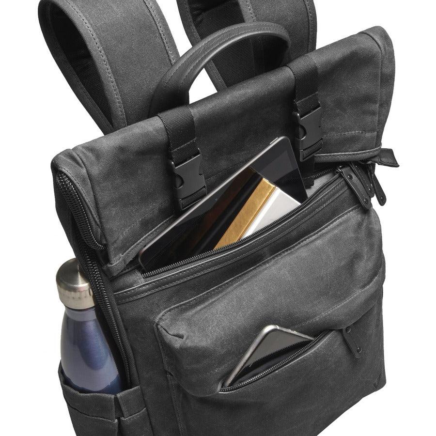 V7 Elite CBXT16-CANVAS Carrying Case (Backpack) for 15.6 to 16" Notebook - Black"