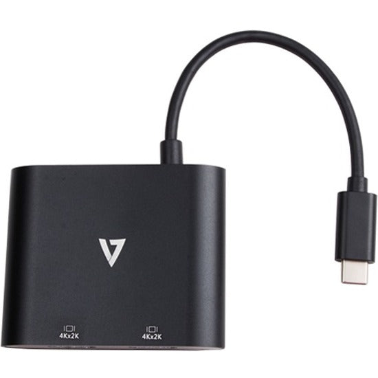 V7 HDMI/USB-C Audio/Video Adapter V7UC-2HDMI-BLK