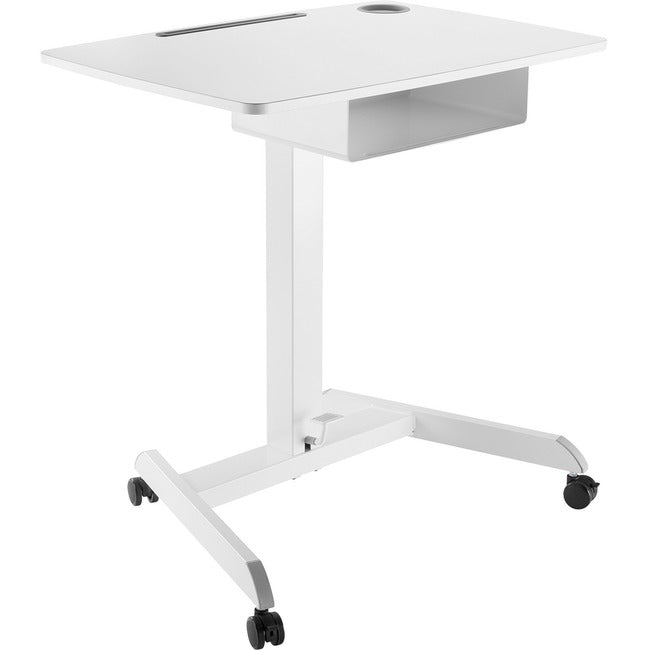 V7 Mobile Student Desk with Drawer - Height Adjustable - Gas Spring - 44.30 Max Height x 22" Width" DTM3SD
