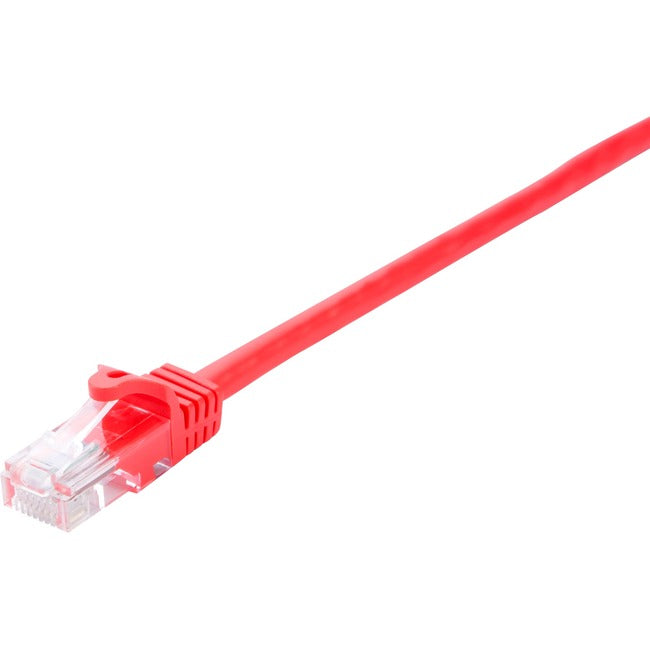 V7 Red Cat6 Unshielded (UTP) Cable RJ45 Male to RJ45 Male 0.5m 1.6ft V7CAT6UTP-50C-RED-1E