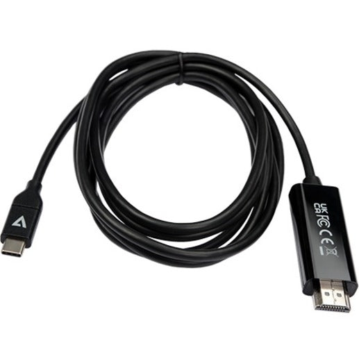 V7 USB-C Male to HDMI 2.0 Male 21.6 Gbps 4K UHD V7UCHDMI-2M