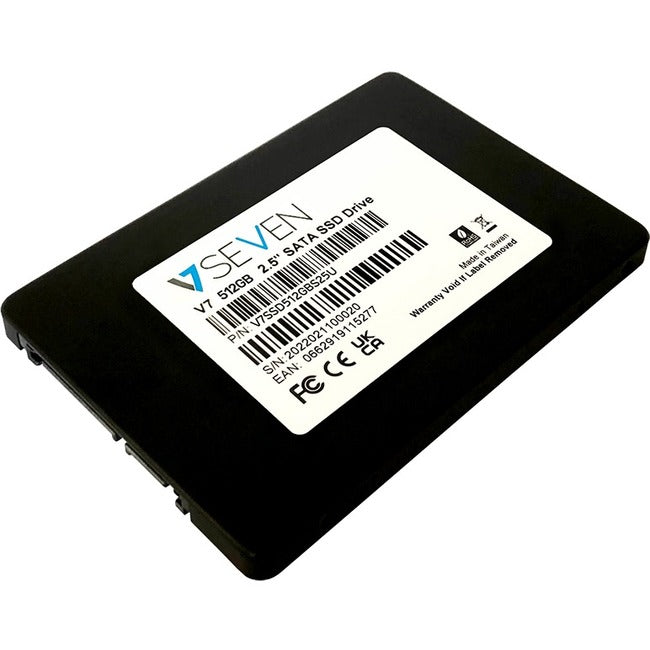 V7 V7SSD512GBS25U 512 GB Solid State Drive - 2.5 Internal - SATA (SATA/600) - TAA Compliant"