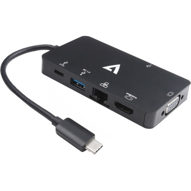 V7 V7UC-U3CRJ45HDVG-BLK Docking Station