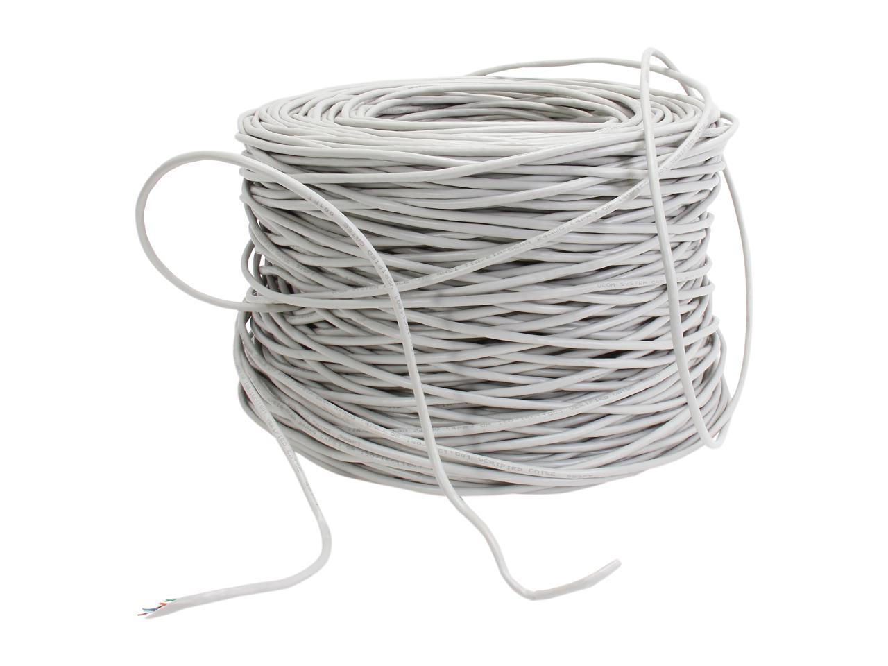Vcom Nc514-1000-Gray 1000Ft Cat5E Solid Utp Cable (Gray)