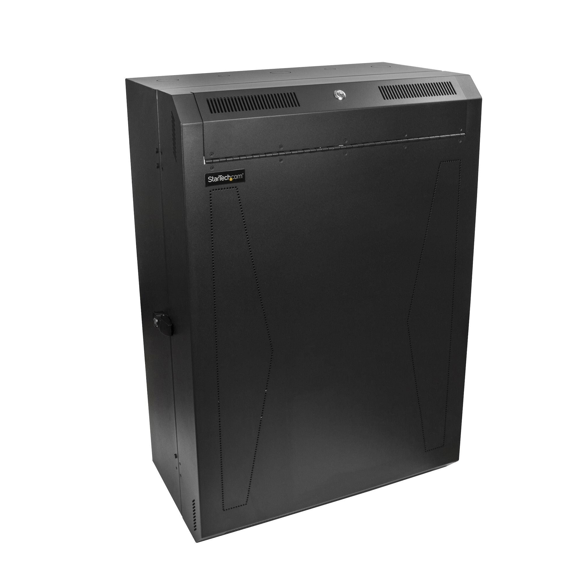 Vertical Server Cabinet 8U Wall Mount - Low Profile 19" Rack | StarTech RK830WALVS