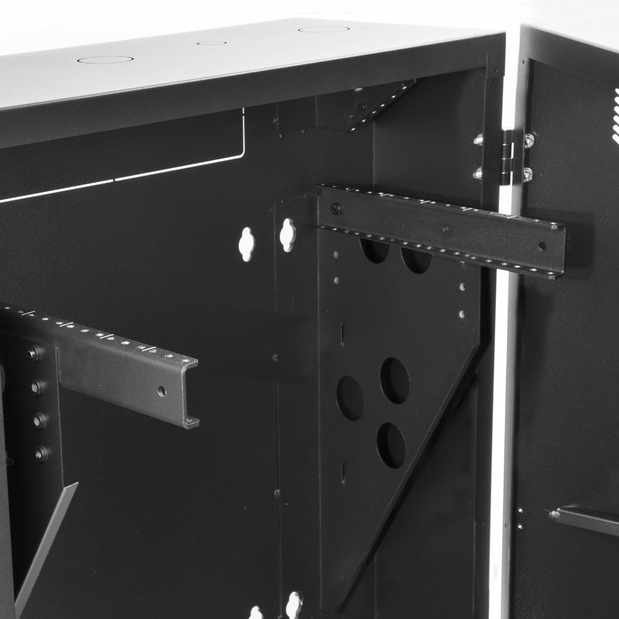 Vertical Wall Mount Patch Panel Rack - 30" Server Room Cabinet | StarTech RK630WALVS
