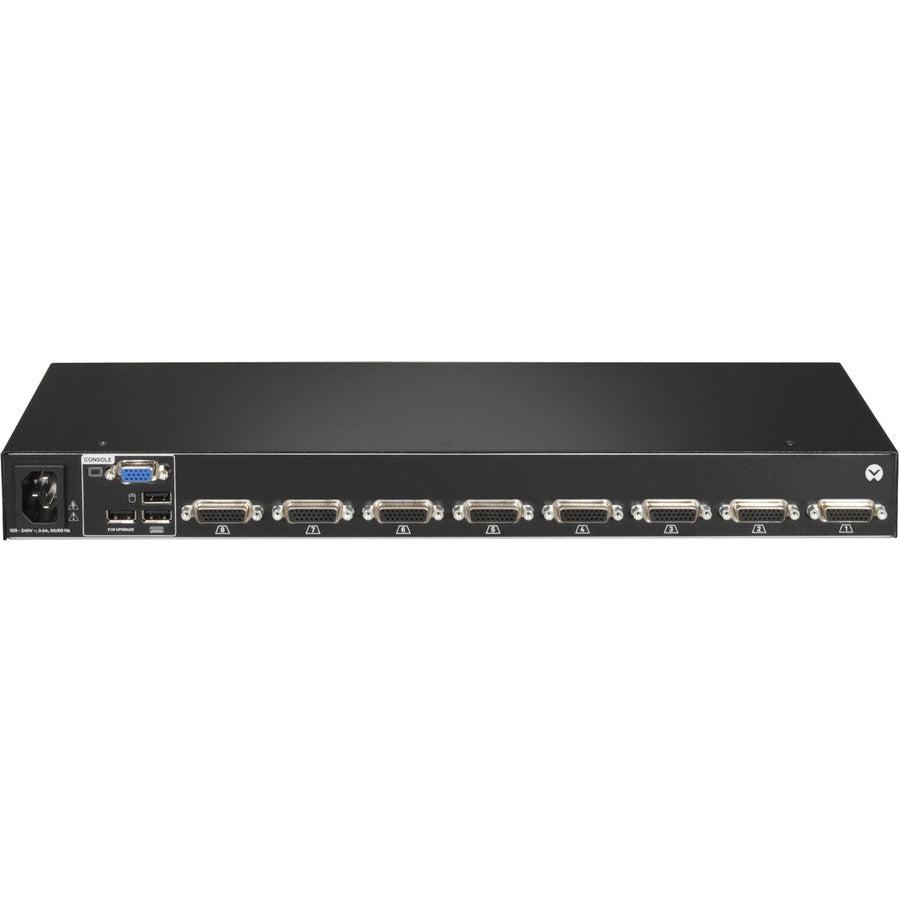 Vertiv Avocent 1X8 Kvm Switch With Usb, W/Osd, Push (Touch) Button Switching, Keystroke Switching,
