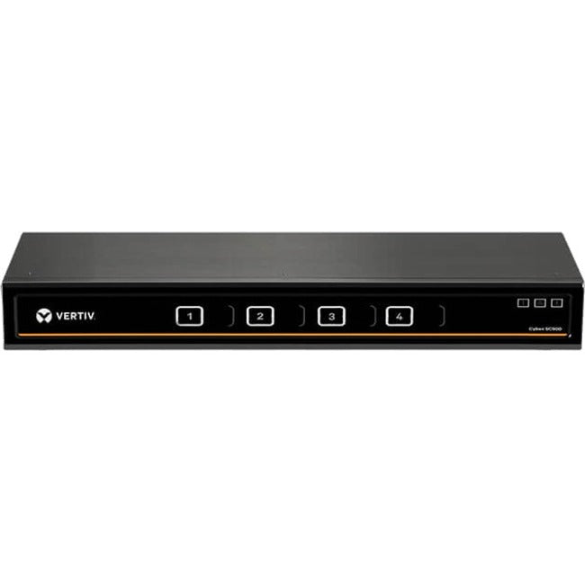 Vertiv Cybex SC800 Secure KVM| 4 Port Universal DP/H Single Display| CAC PP4.0 SC845DPH-400