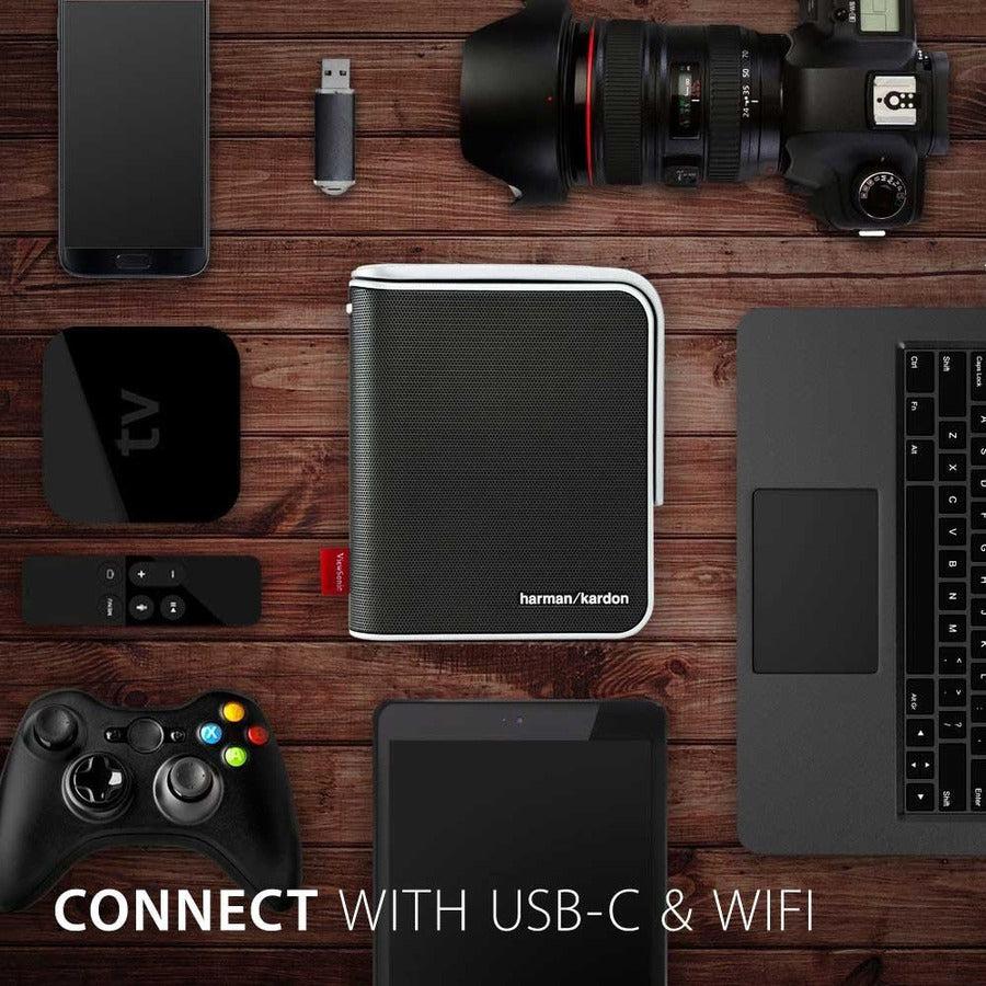 Viewsonic M1+ Data Projector Short Throw Projector 125 Ansi Lumens Led Wvga (854X480) 3D Silver