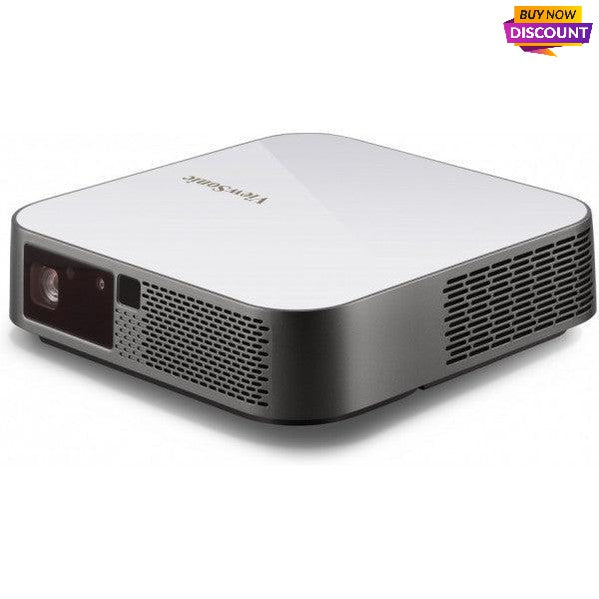Viewsonic M2E Data Projector Short Throw Projector 1000 Ansi Lumens Led 1080P (1920X1080) 3D Grey, White