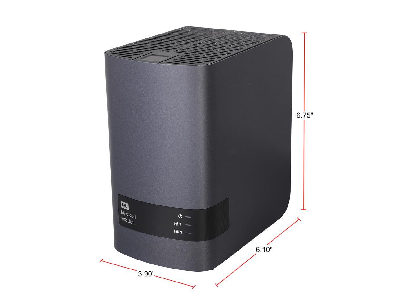 Wd 8Tb My Cloud Ex2 Ultra Nas - Network Attached Storage - Dual-Core Processor (Wdbvbz0080Jch-Nesn)