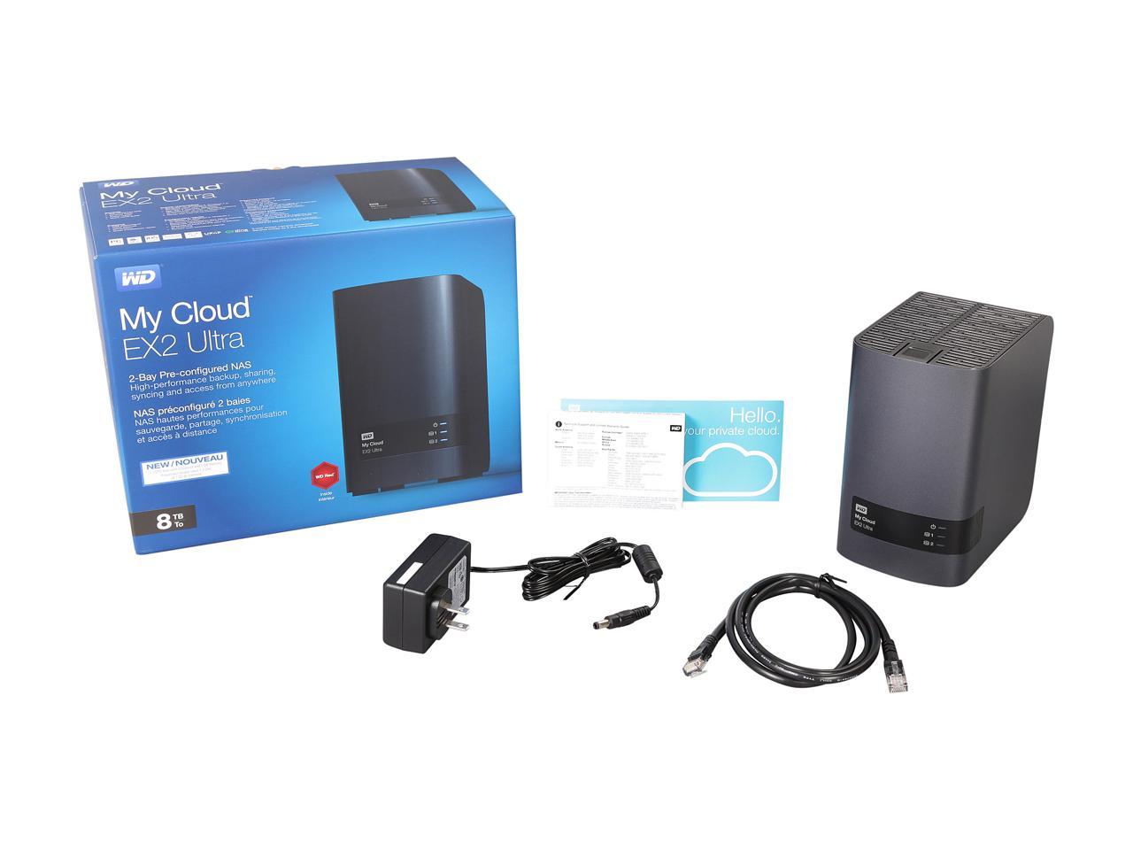 Wd 8Tb My Cloud Ex2 Ultra Nas - Network Attached Storage - Dual-Core Processor (Wdbvbz0080Jch-Nesn)