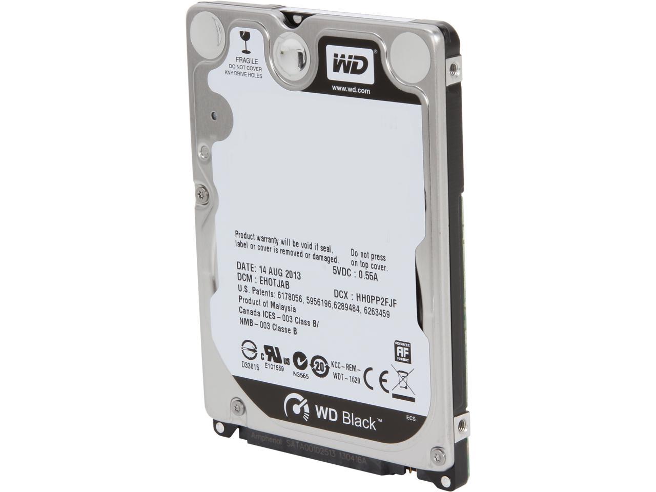 Wd Black 750Gb Performance Mobile Hard Disk Drive - 7200 Rpm Sata 6Gb/S 16Mb Cache 2.5 Inch - Wd7500Bpkx