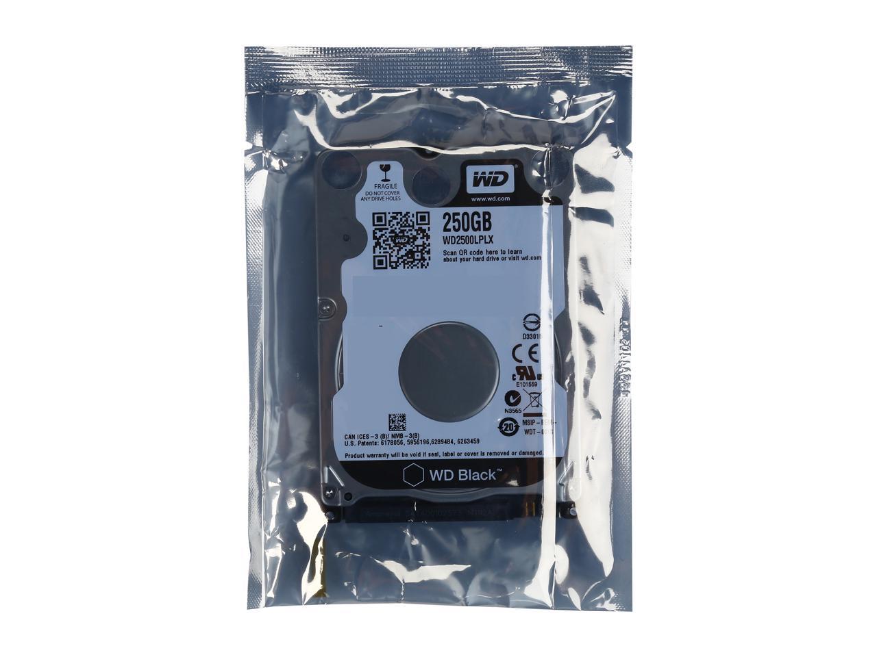 Wd Black Wd2500Lplx 250Gb 7200 Rpm 32Mb Cache Sata 6.0Gb/S 2.5" Internal Hard Drive Bare Drive