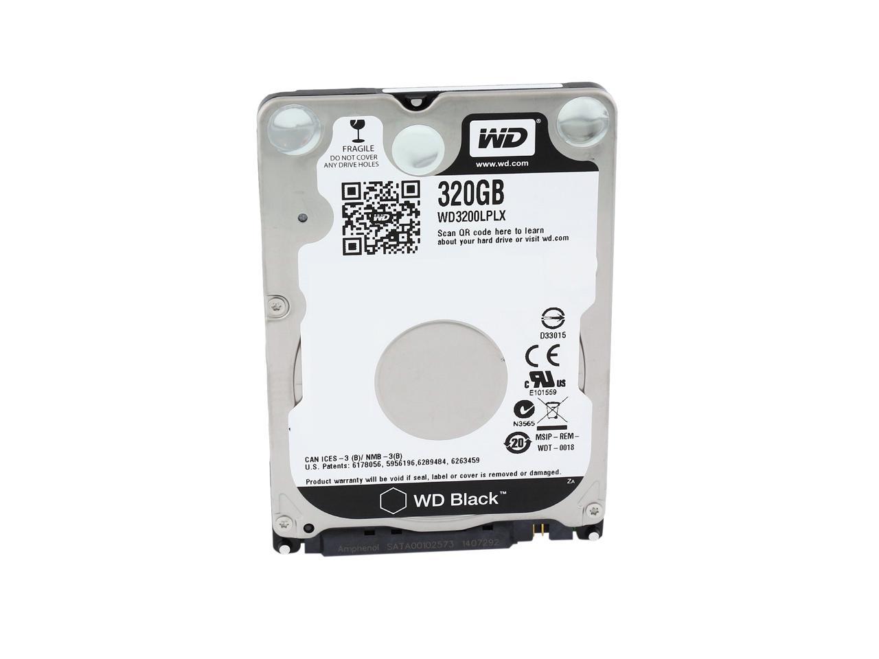 Wd Black Wd3200Lplx 320Gb 7200 Rpm 32Mb Cache Sata 6.0Gb/S 2.5" Internal Hard Drive Bare Drive