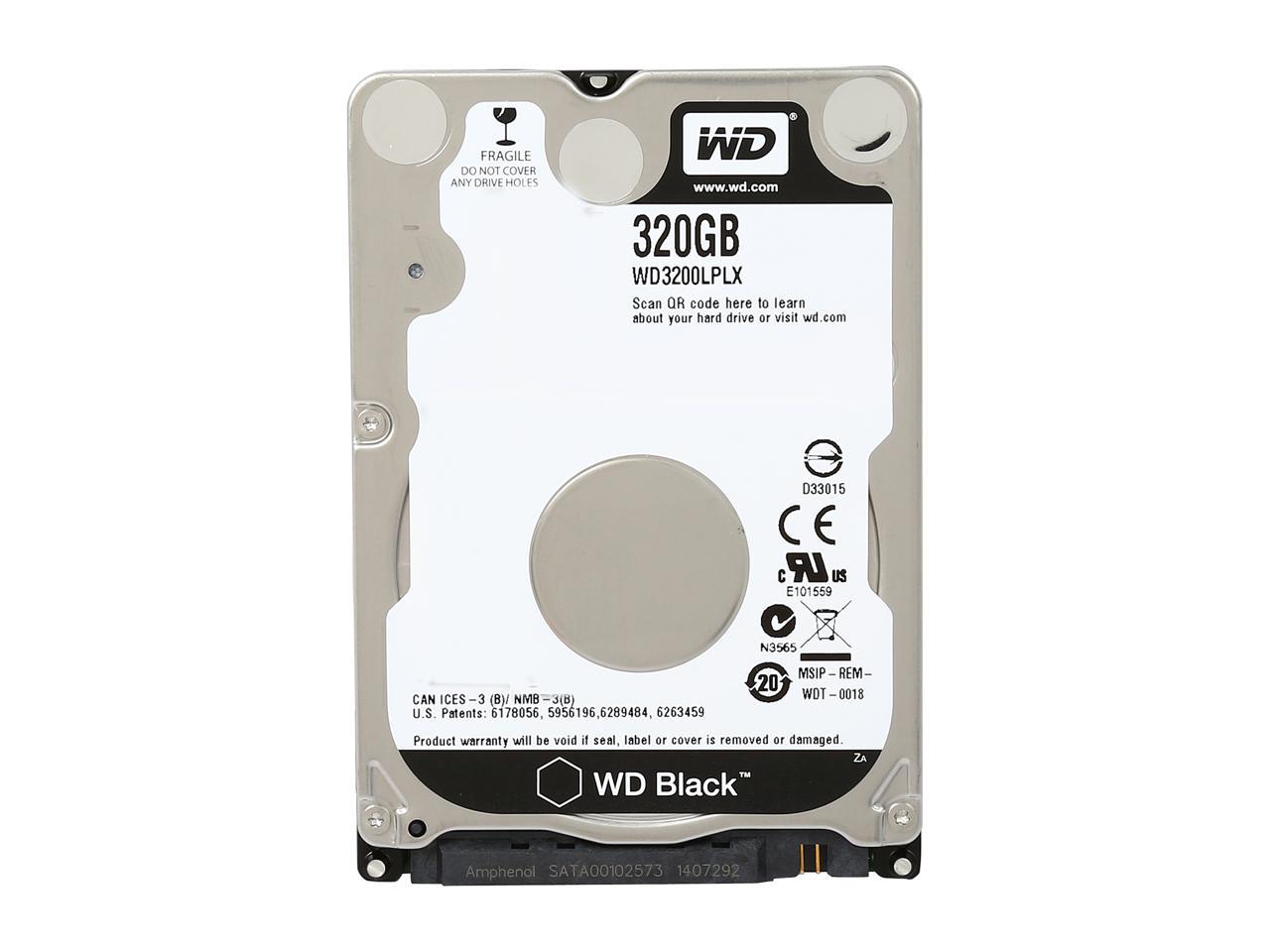 Wd Black Wd3200Lplx 320Gb 7200 Rpm 32Mb Cache Sata 6.0Gb/S 2.5" Internal Hard Drive Bare Drive