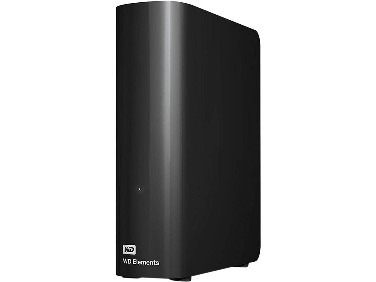Wd Elements 16Tb Usb 3.0, Micro-B 3.5" Desktop External Hard Drive Wdbwlg0160Hbk-Nesn Black