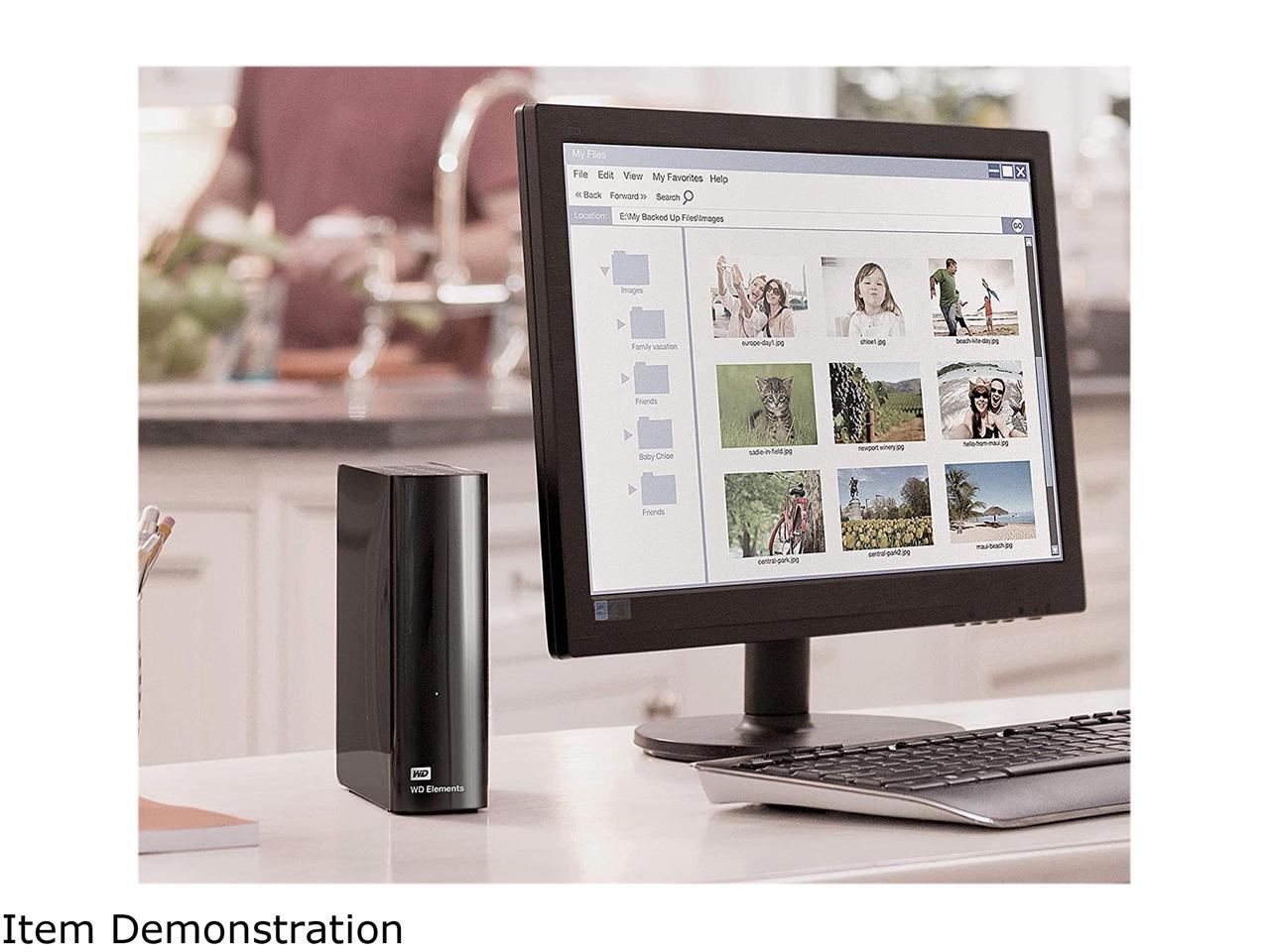 Wd Elements 18Tb Usb 3.0, Micro-B Desktop External Hard Drive Wdbwlg0180Hbk-Nesn Black