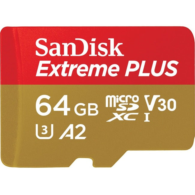 WD-IMSourcing Extreme PLUS 64 GB Class 10/UHS-I (U3) microSDXC SDSQXBZ-064G-ANCMA