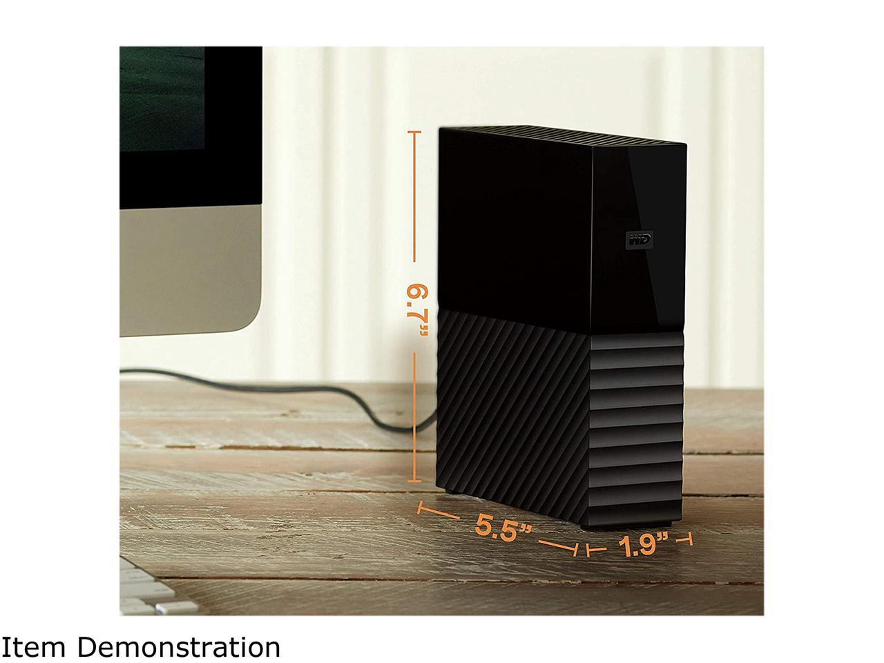 Wd My Book 18Tb Usb 3.0, Micro-B External Desktop Hard Drive Wdbbgb0180Hbk-Nesn Black