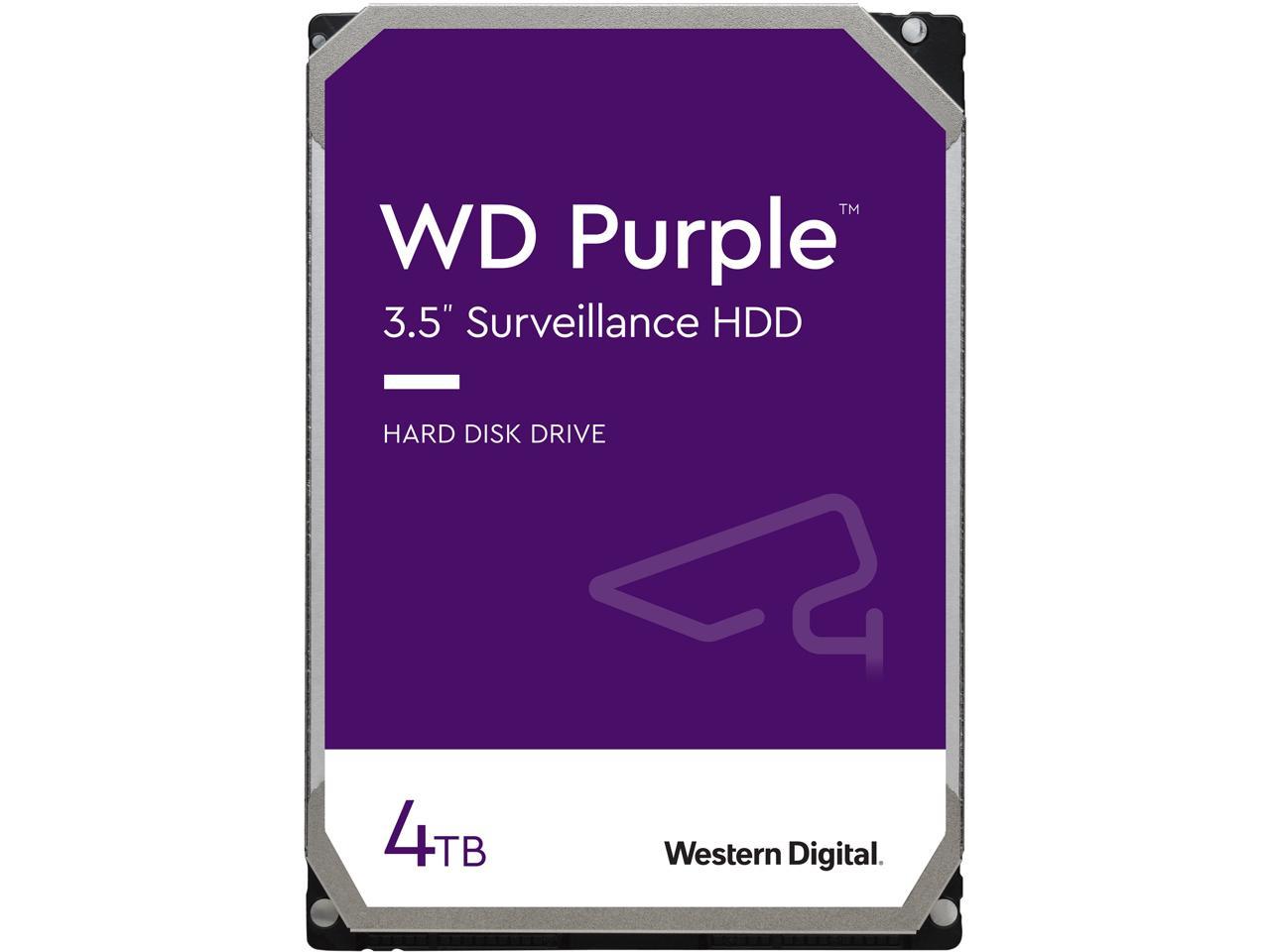 WD Purple 4TB Surveillance Hard Drive - Security Camera Storage | TecISoft WD40PURZ
