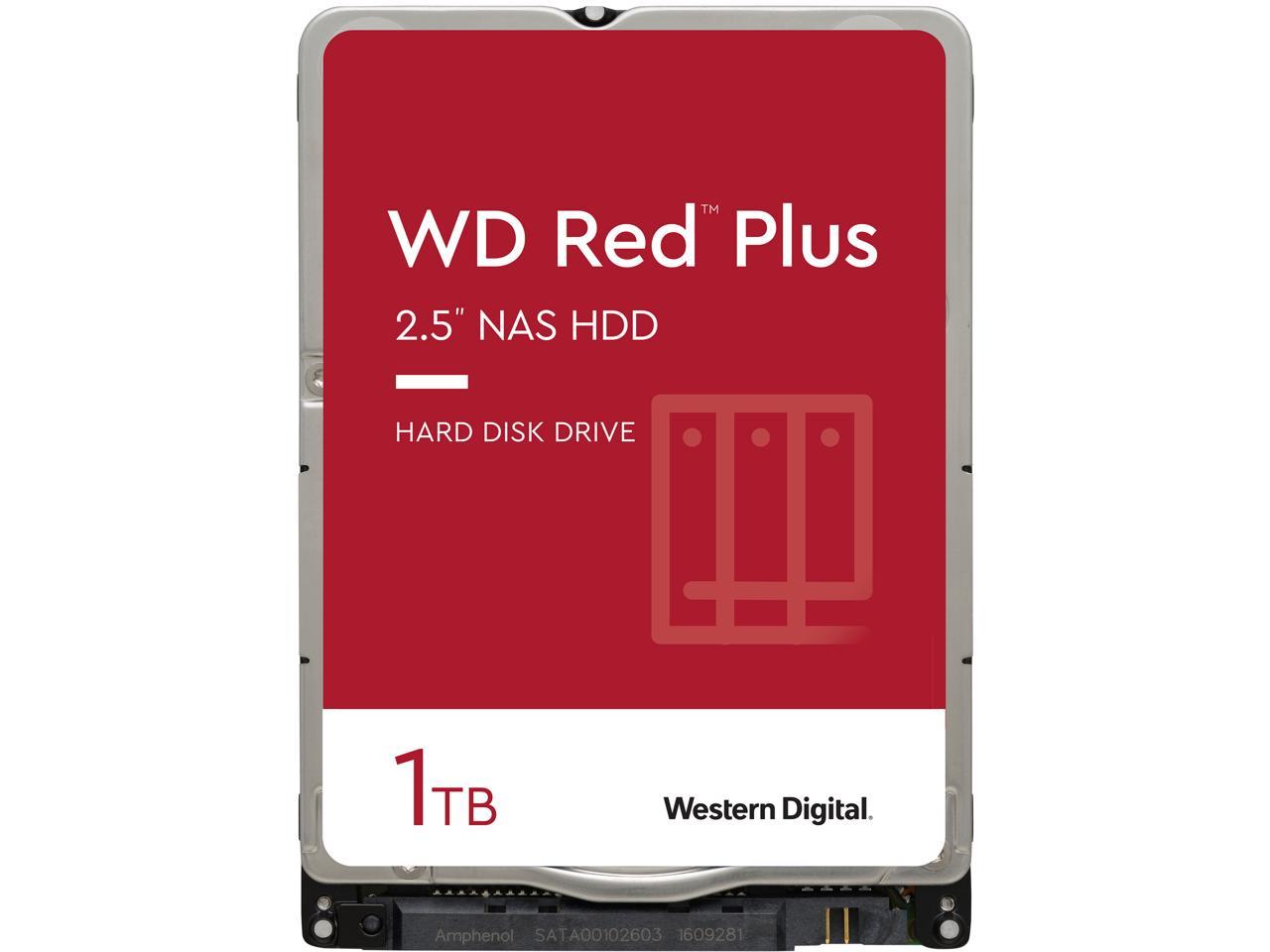 Wd Red Plus 1Tb Nas Hard Disk Drive - 5400 Rpm Class Sata 6Gb/S 16Mb Cache 2.5 Inch - Wd10Jfcx
