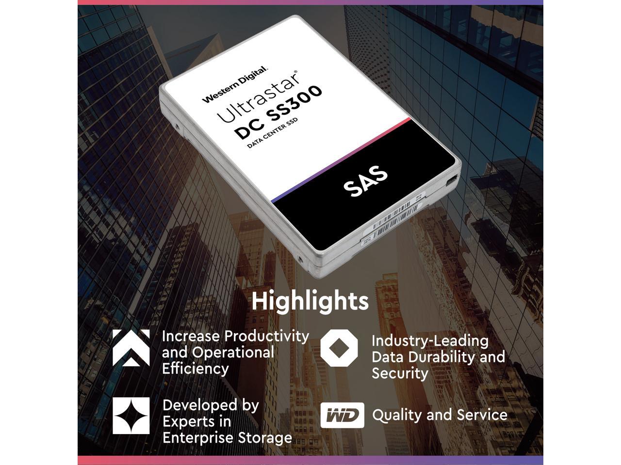 Wd Ultrastar Ss300 480Gb Sas 12Gb/S 3D Tlc 2.5-Inch Data Center Ssd — Hustr7648Ass200