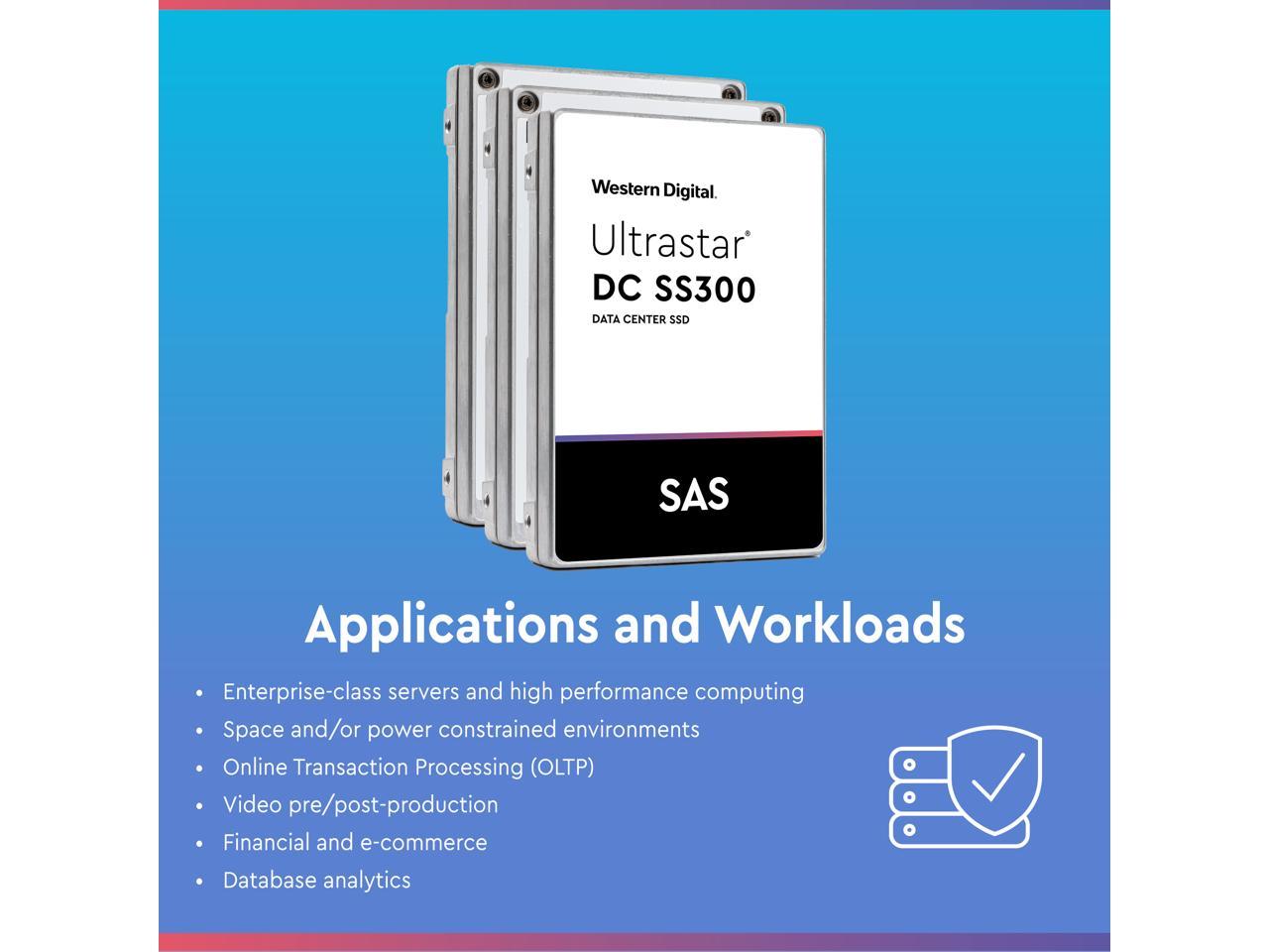 Wd Ultrastar Ss300 480Gb Sas 12Gb/S 3D Tlc 2.5-Inch Data Center Ssd — Hustr7648Ass200