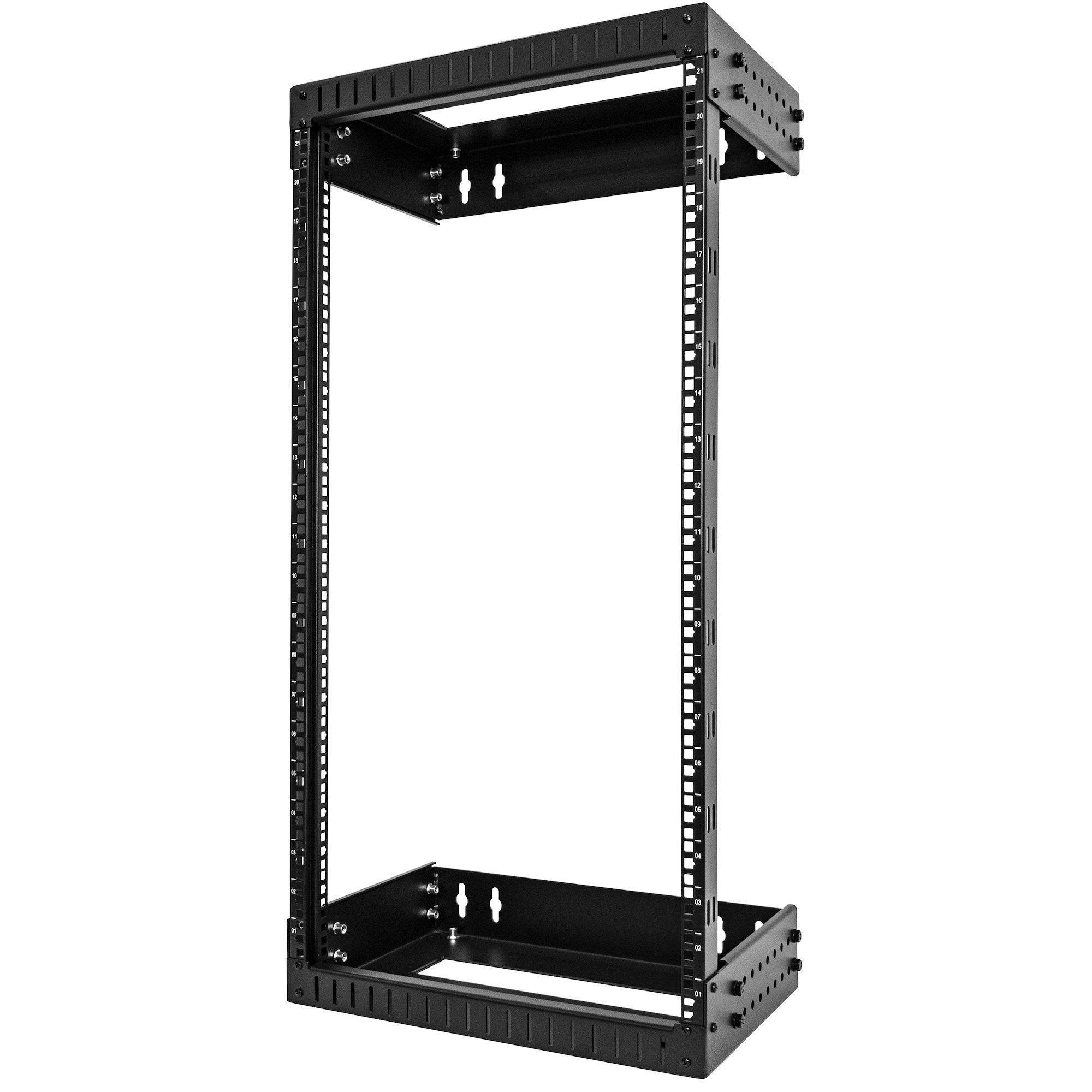 Wall Mount Network Rack 21U Heavy-Duty - Open Frame Server Rack | StarTech.com RACK-21U-20-WALL-OA