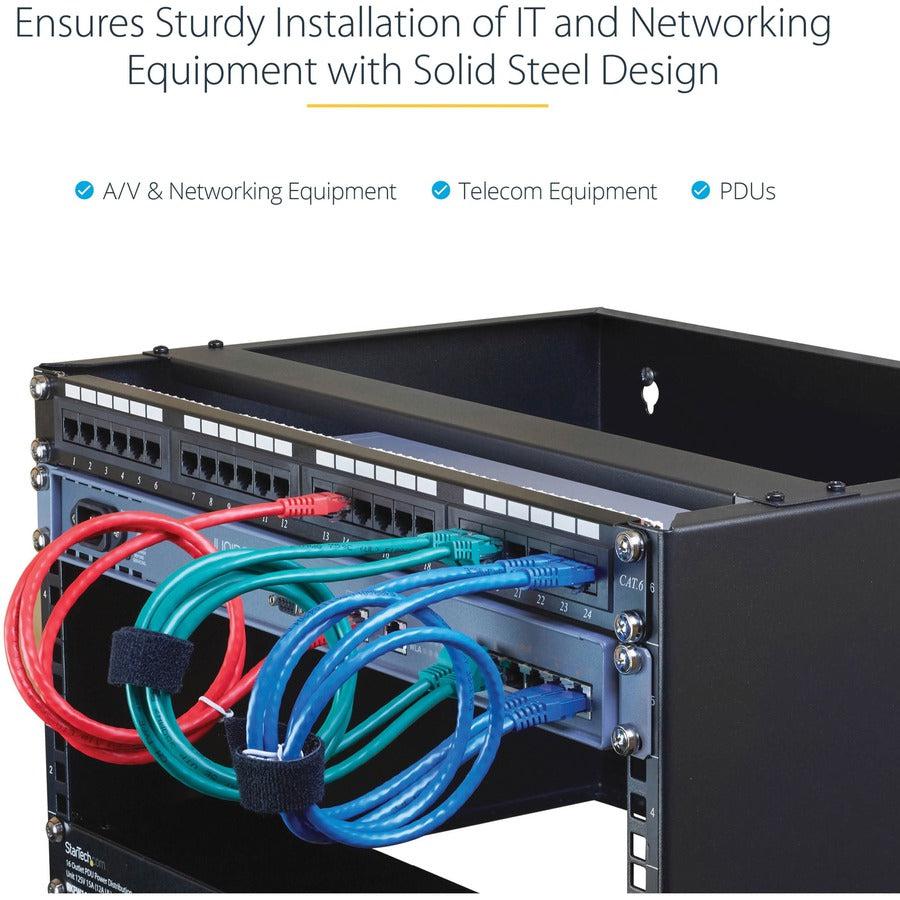Wall Mount Rack - 4U 19 Inch Network Equipment Cabinet | StarTech.com WALLMOUNT4