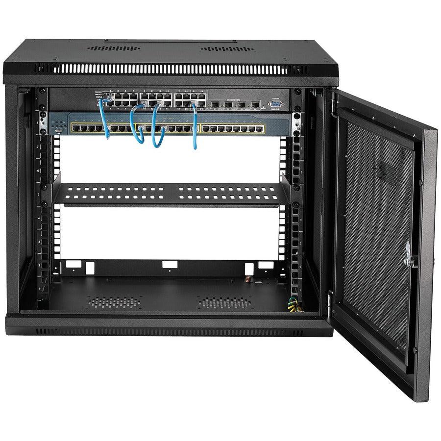 Wall Mount Rack Cabinet 9U - Network Equipment Enclosure with 1U Shelf | StarTech.com RK920WALM