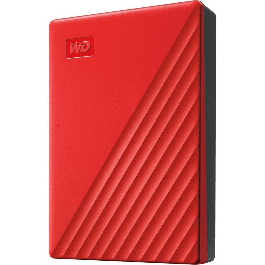 Wd 4Tb My Passport Portable Storage External Hard Drive Usb 3.2 For Pc/Mac Red (Wdbpkj0040Brd-Wesn)