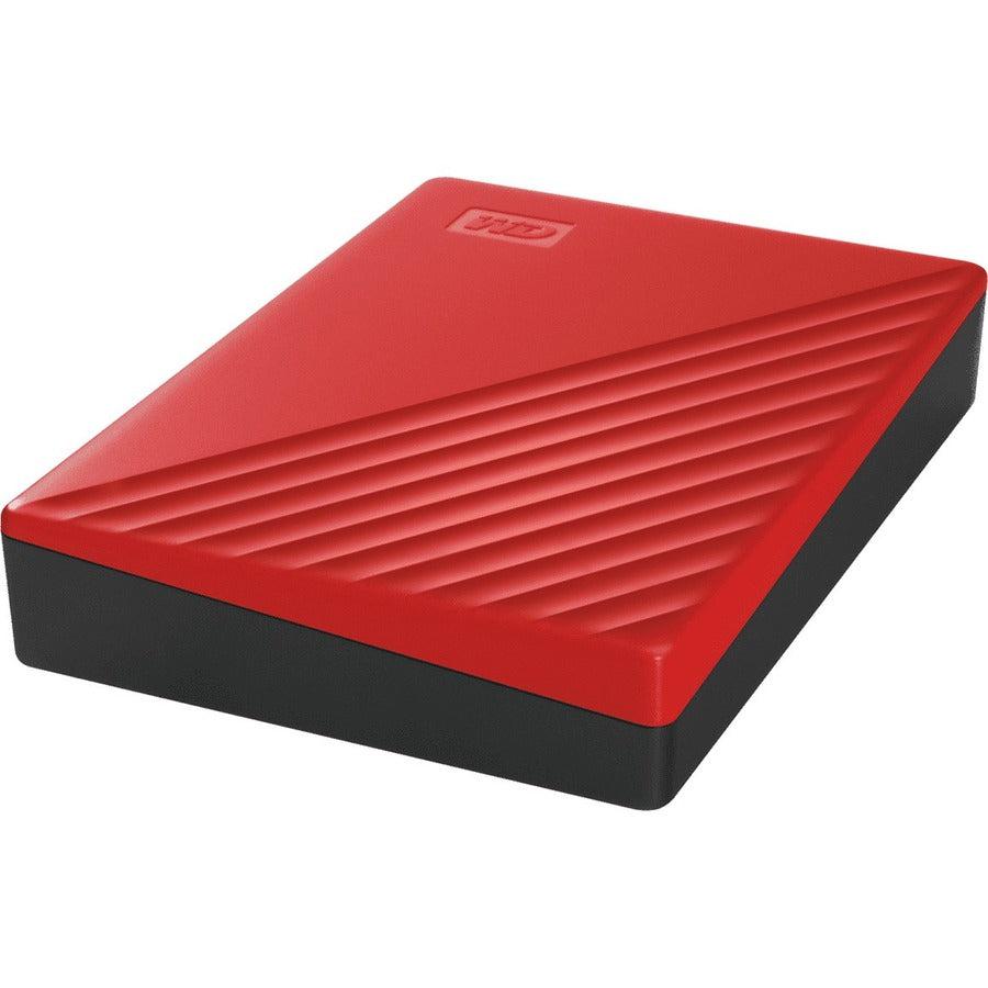 Wd 4Tb My Passport Portable Storage External Hard Drive Usb 3.2 For Pc/Mac Red (Wdbpkj0040Brd-Wesn)