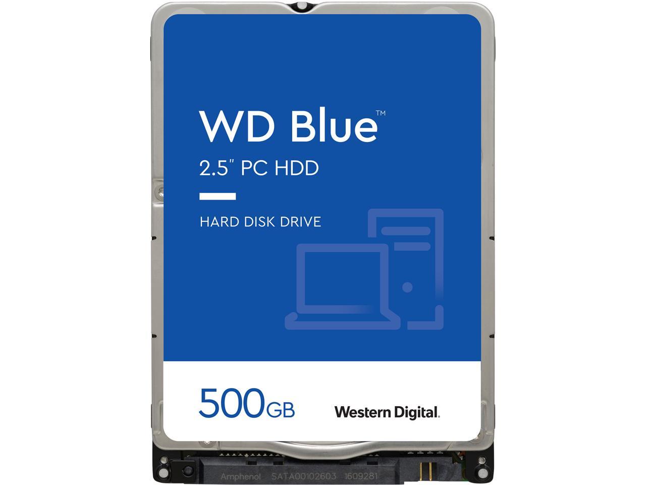 Western Digital 500Gb Wd Blue Mobile Hard Drive - 5400 Rpm Class, Sata 6Gb/S, 16Mb Cache, 2.5" - Wd5000Lpcx