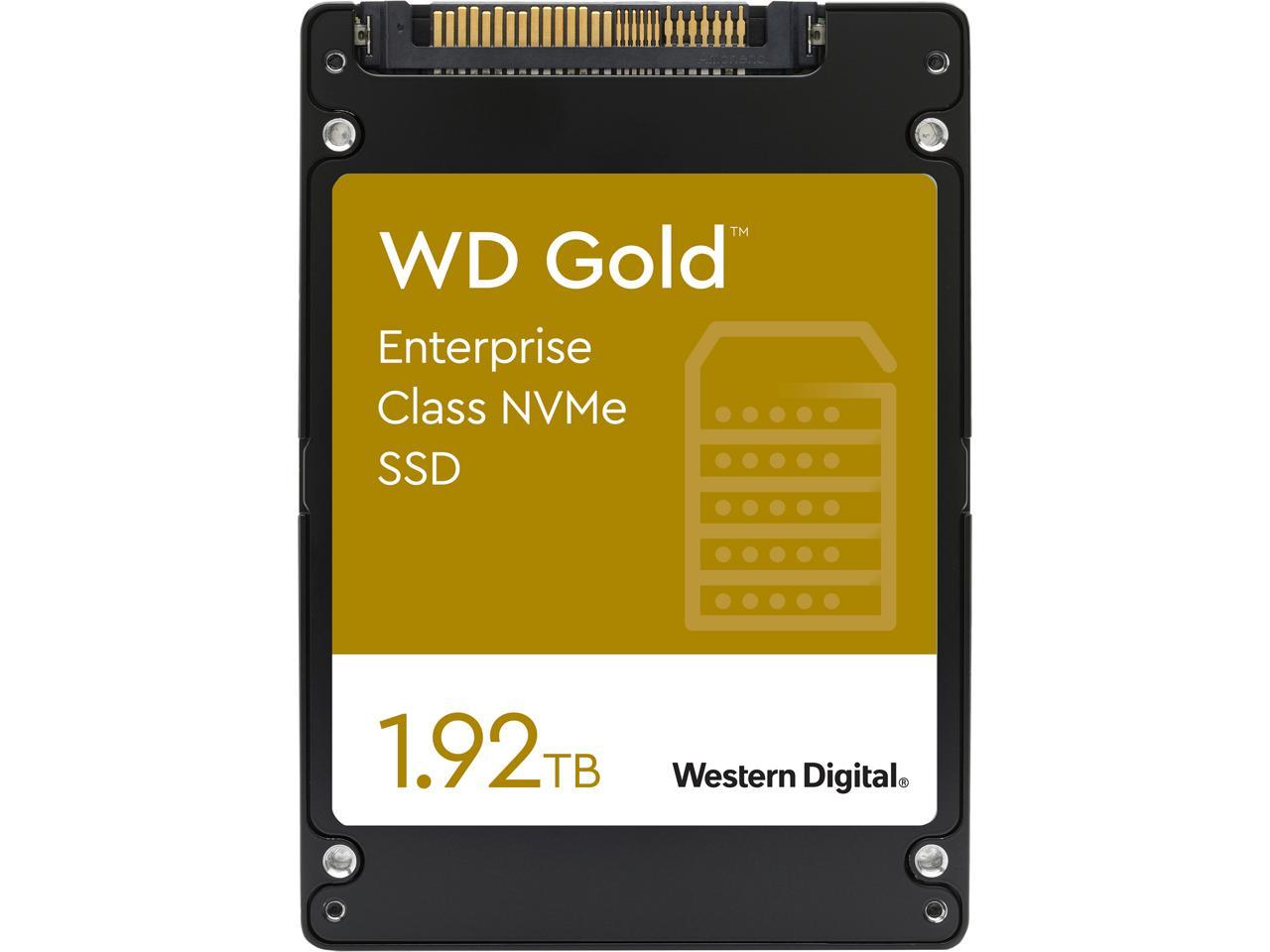 Western Digital Gold Wds192T1D0D 2.5" U.2 1.92Tb Pci-Express 3.1 X4, Nvme 1.3 Enterprise Solid State Drive