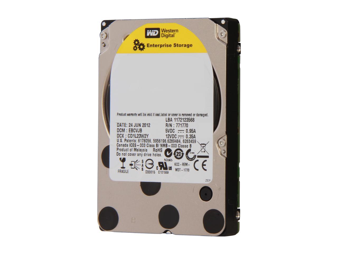 Western Digital Xe Wd6001Bkhg 600Gb 10000 Rpm 32Mb Cache Sas 6Gb/S 2.5" Internal Enterprise Hard Drive Bare Drive