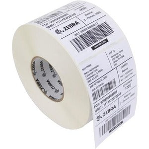 Zebra Tag Paper 4 X 3In Direct Thermal Zebra Z-Select 4000D 7.5 Mil 1 In Core