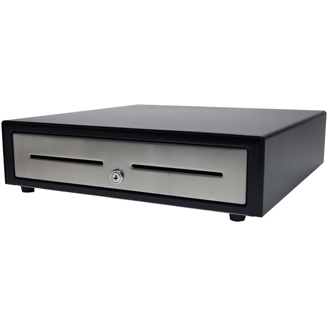Apg Standard- Duty 16Â&Euro; Electronic Point Of Sale Cash Drawer | Vasario Series Vbs320-Bl1616 | Printer Compatible | Plastic Till With 5 Bill/ 5 Coin Compartments | Black